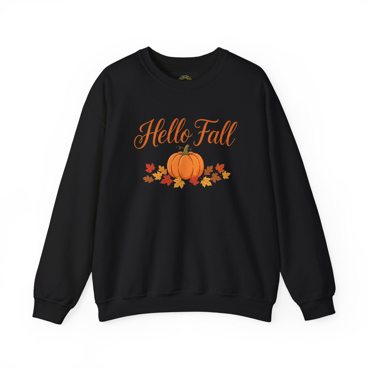 Hello Fall Pumpkin Crewneck Sweatshirt | Cozy Autumn Apparel