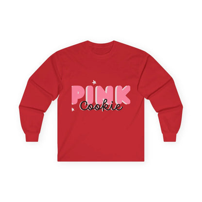Pink Cookie Long Sleeve Tee - Sweet Treat Vibe - RizQ Life 