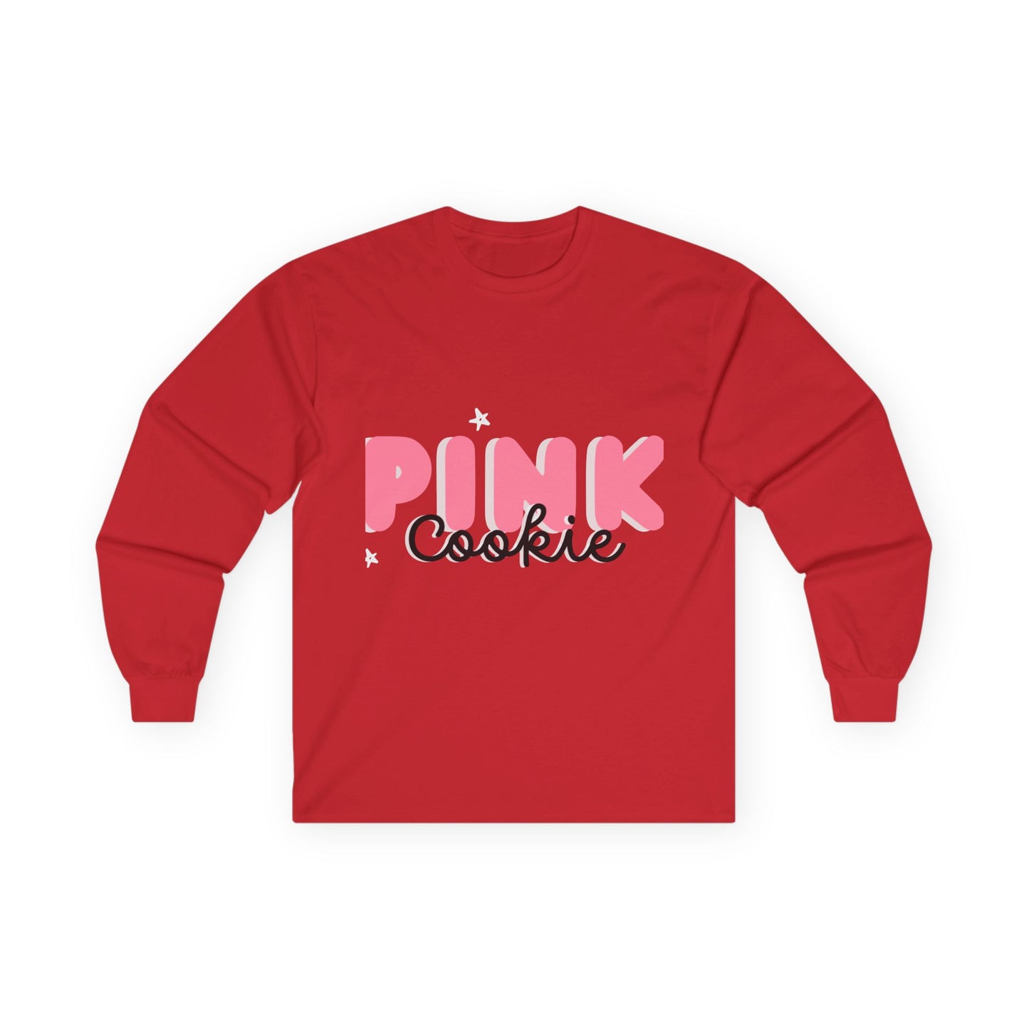 Pink Cookie Long Sleeve Tee - Sweet Treat Vibe