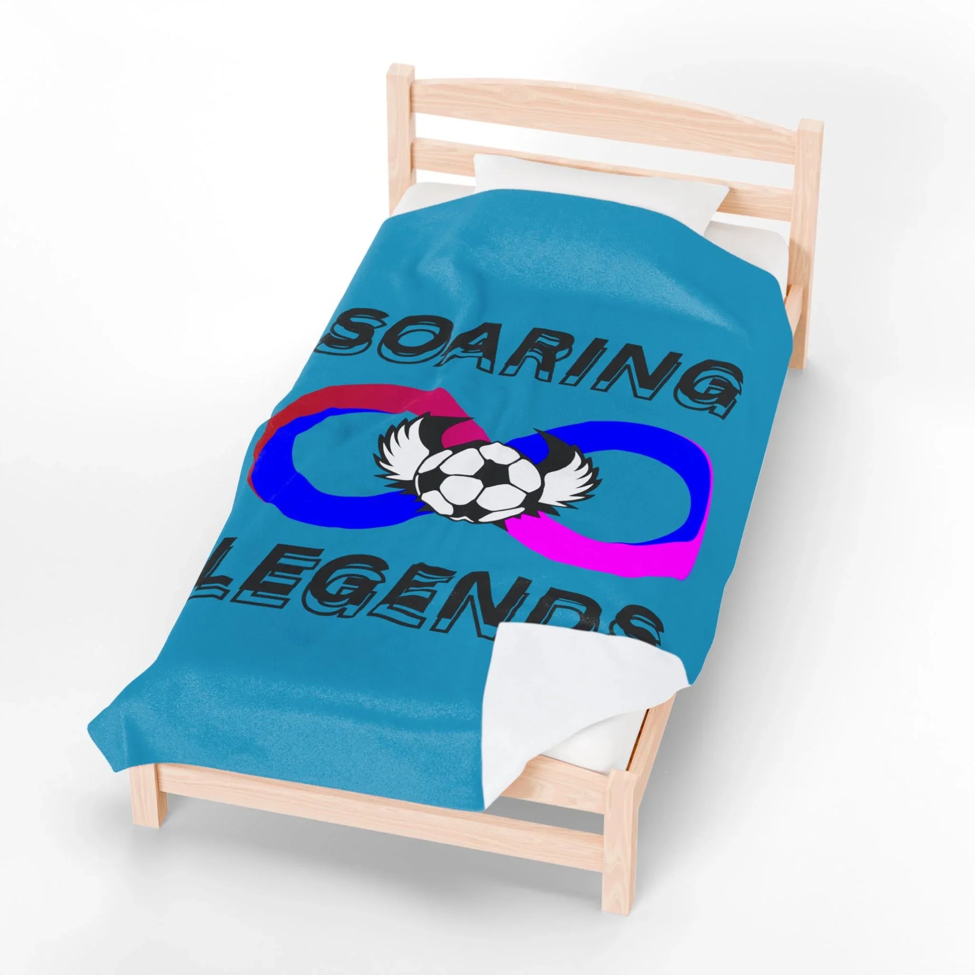 Soaring Legends Soccer Blanket - Cozy Sports Throw for Kids, Team Gift, Football Lovers Decor, Soft Plush Home Accessory - RizQ Life 