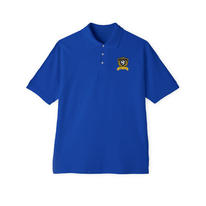 Men's Soccer Piqué Polo with Sporty Design