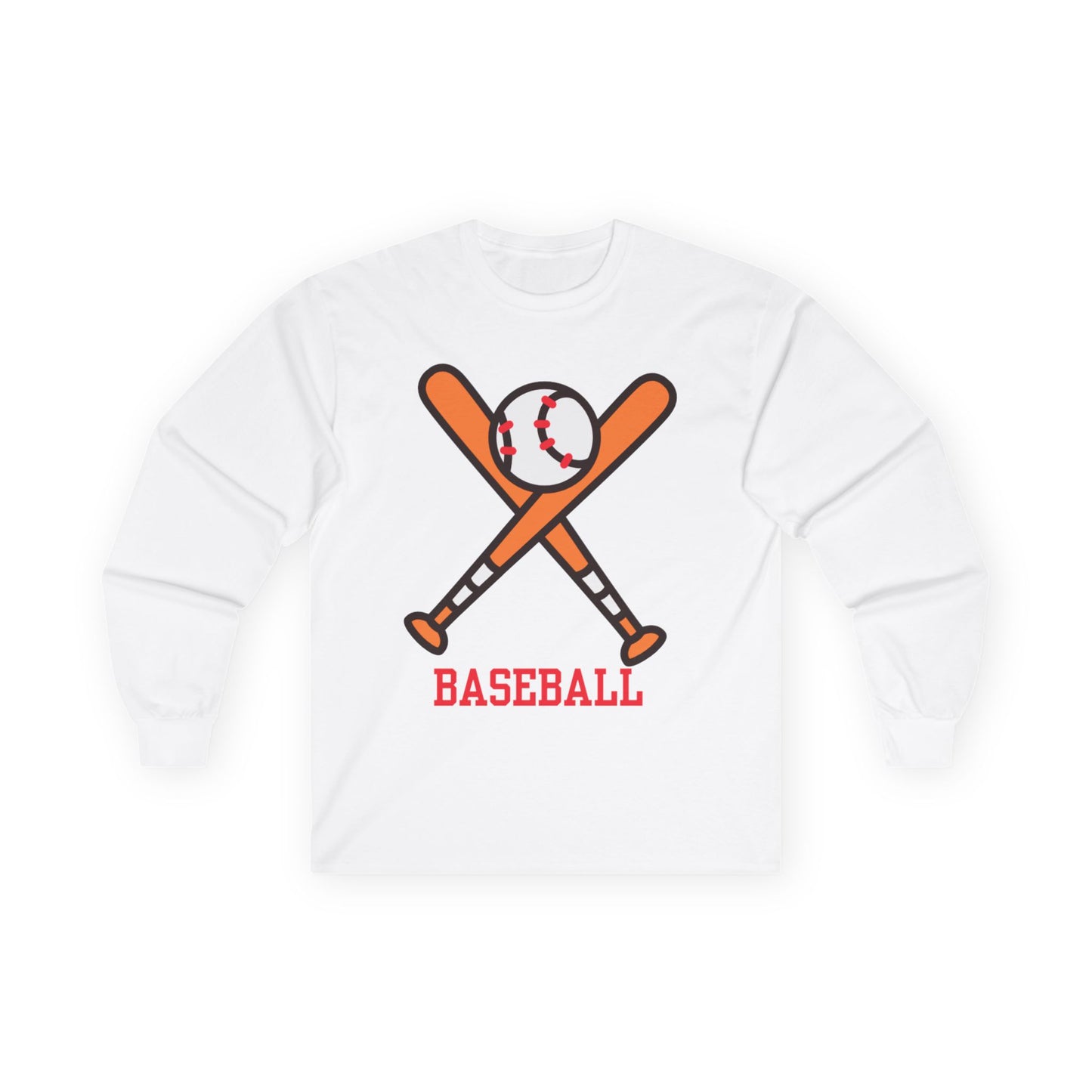Baseball Theme Long Sleeve Tee
