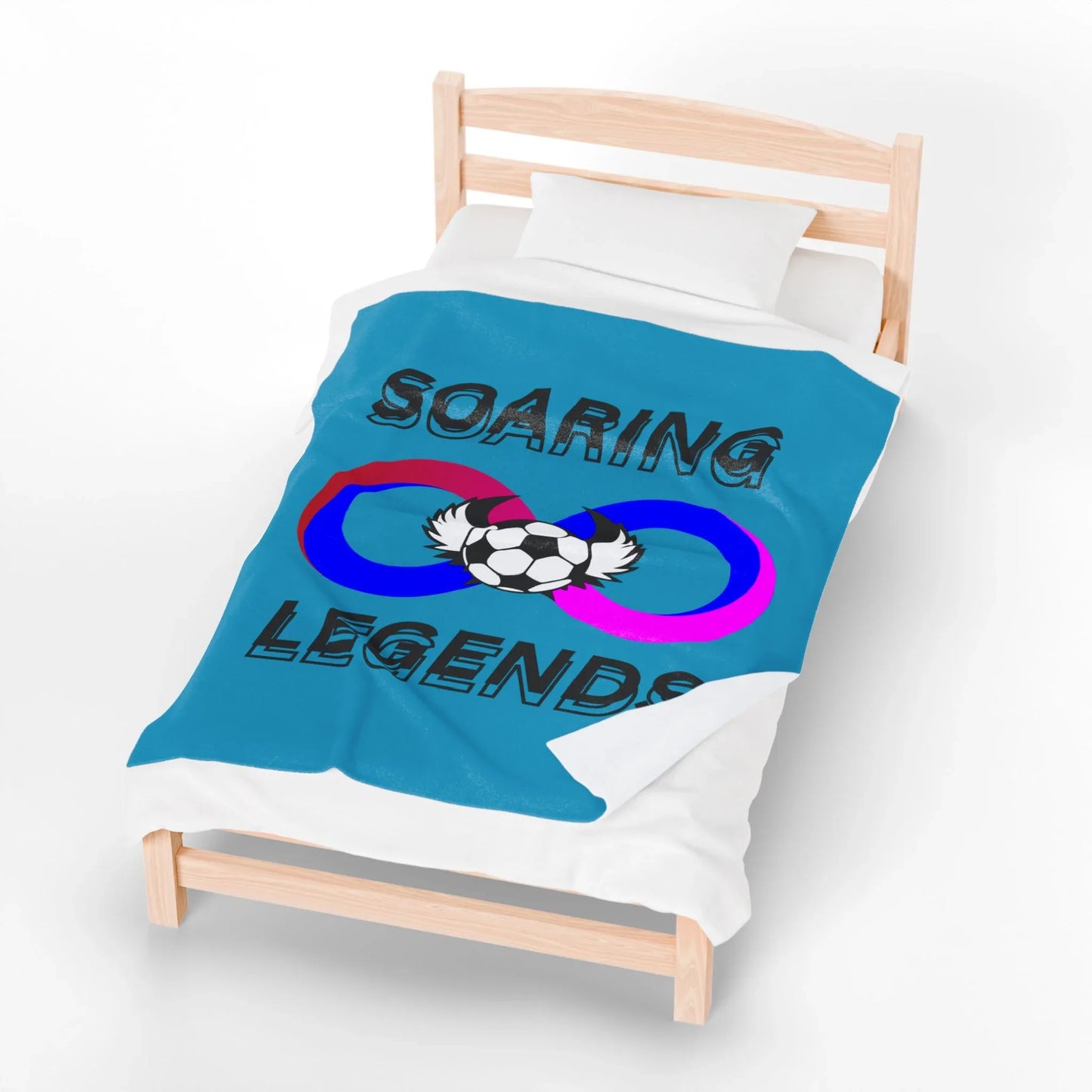 Soaring Legends Soccer Blanket - Cozy Sports Throw for Kids, Team Gift, Football Lovers Decor, Soft Plush Home Accessory - RizQ Life 