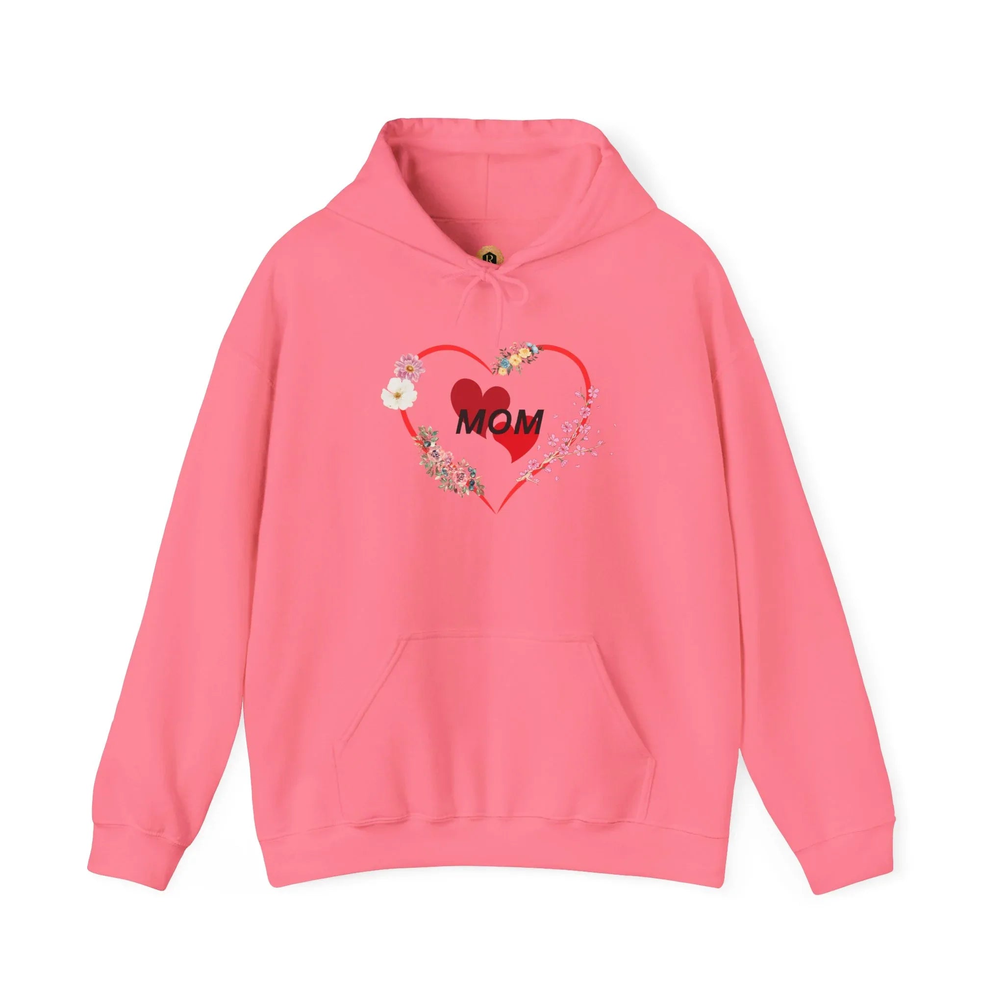 Mom Love Hoodie - Floral Heart Design - Perfect Gift for Mother's Day - RizQ Life 