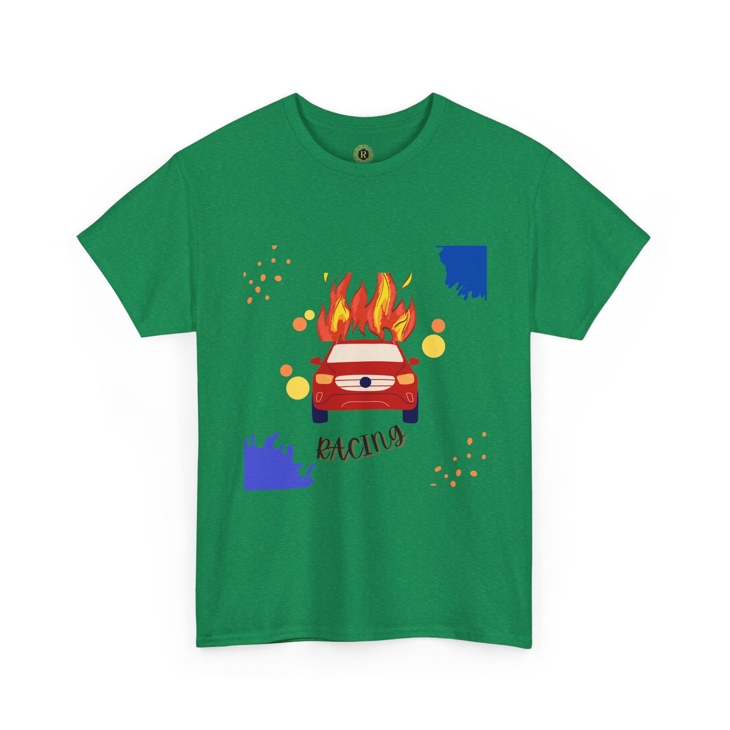 Unisex Racing Graphic T-Shirt – Heavy Cotton Car Racing Tee for Men & Women, Casual Motorsport Fan Shirt, Short Sleeve Top, Sizes S-5XL