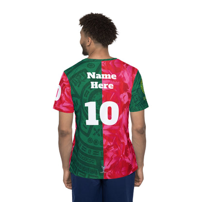 Mexico vs Korea Split-Flag Soccer Jersey — Custom Name & Number