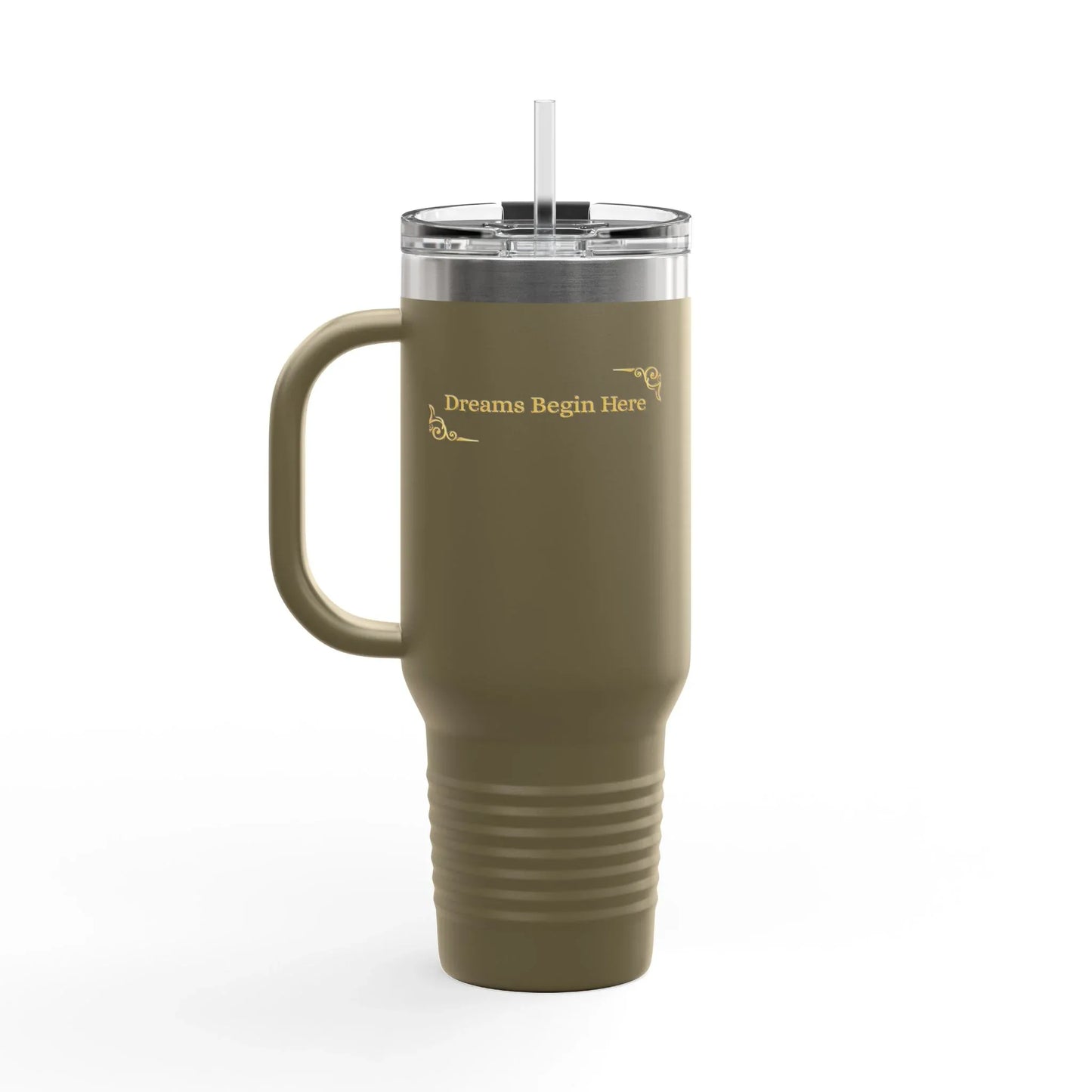 RizQ Life 40oz Insulated Travel Tumbler with Handle