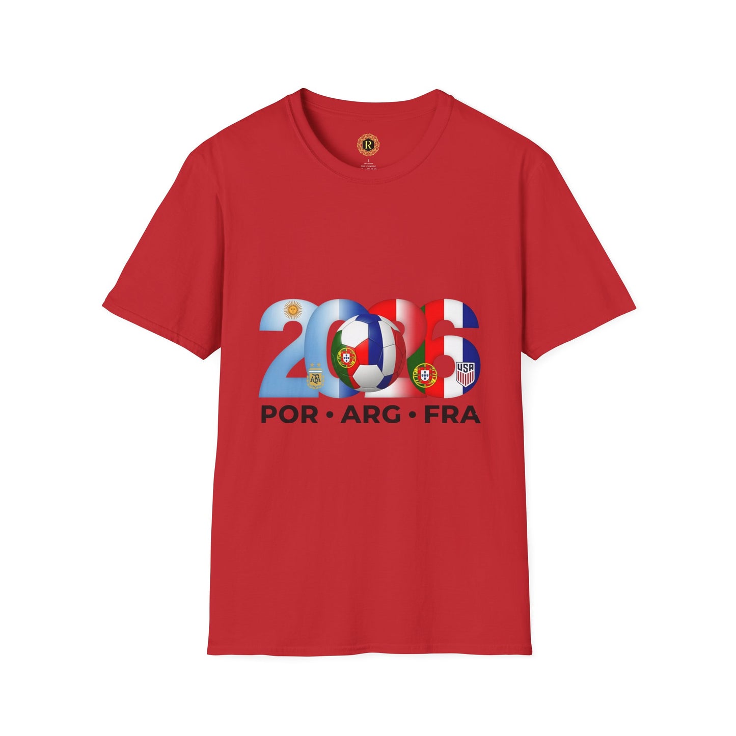 2026 Soccer Unisex Shirt | POR ARG FRA USA Football Tee
