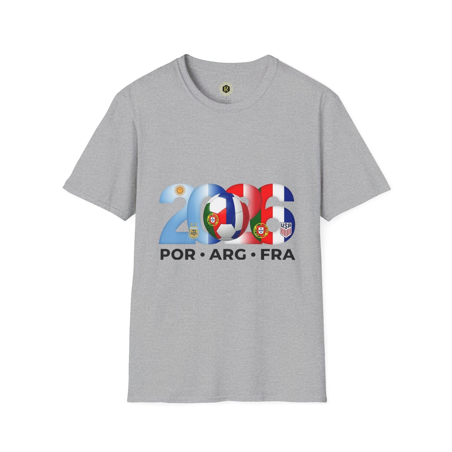 2026 Soccer Unisex Shirt | POR ARG FRA USA Football Tee