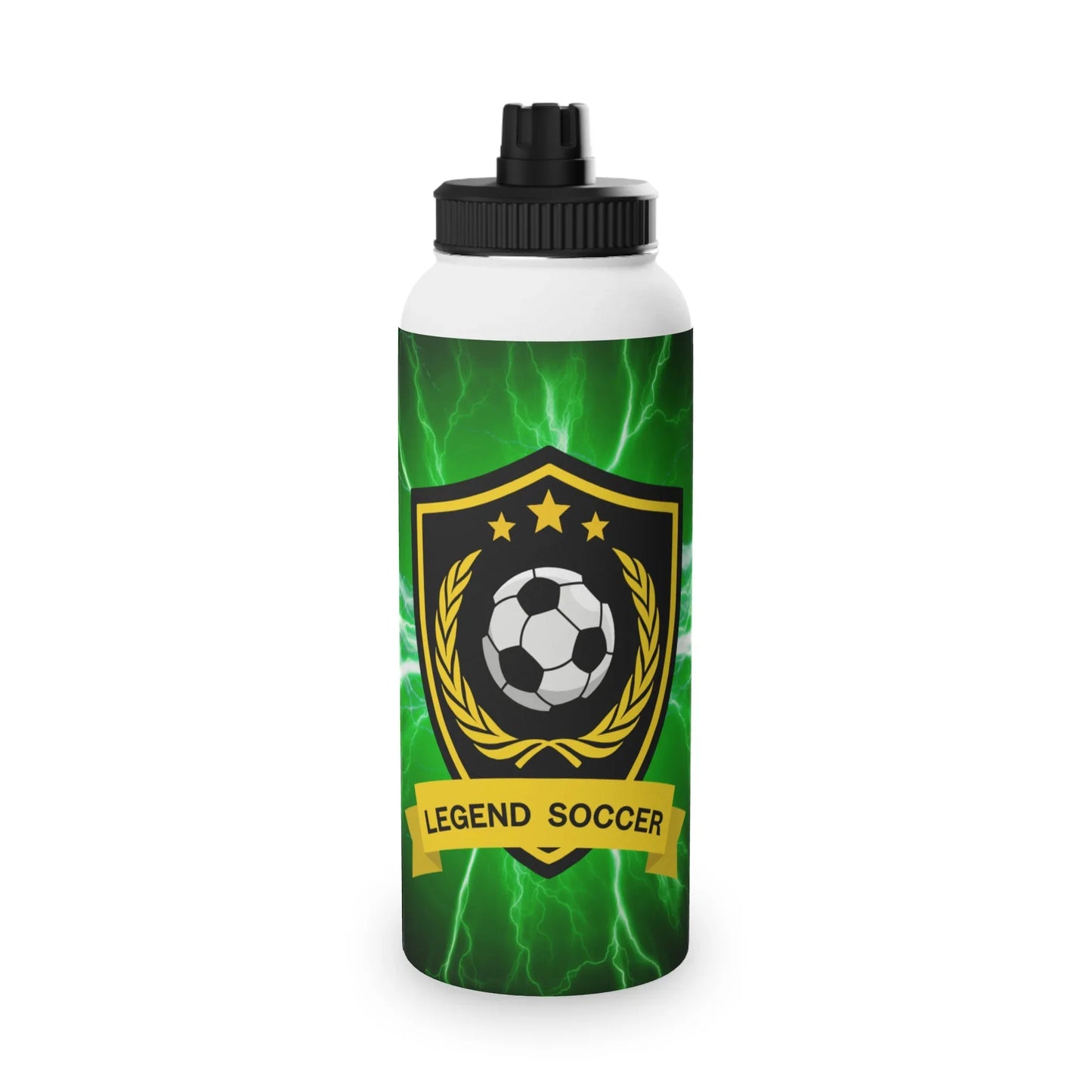 Soccer Stainless Steel Water Bottle - Sporty Design for Athletes - RizQ Life 