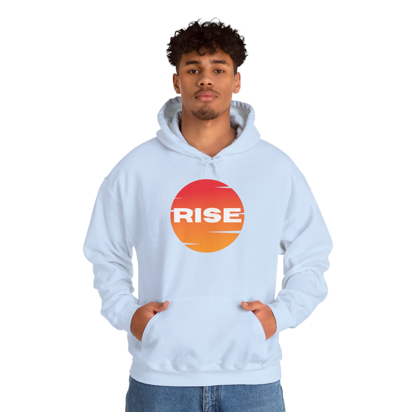 Men's Rise Sunset Hoodie - Comfortable Heavy Blend Sweatshirt