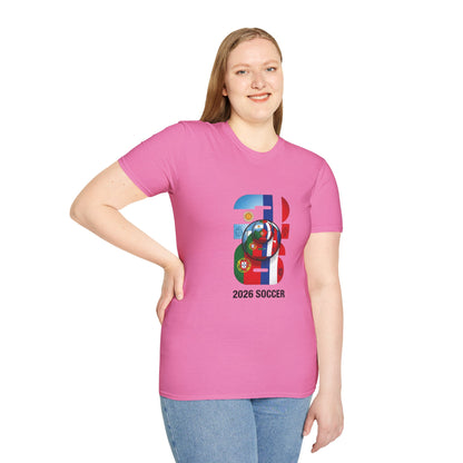 2026 Soccer World Flags T-Shirt | Football Tournament Graphic Tee