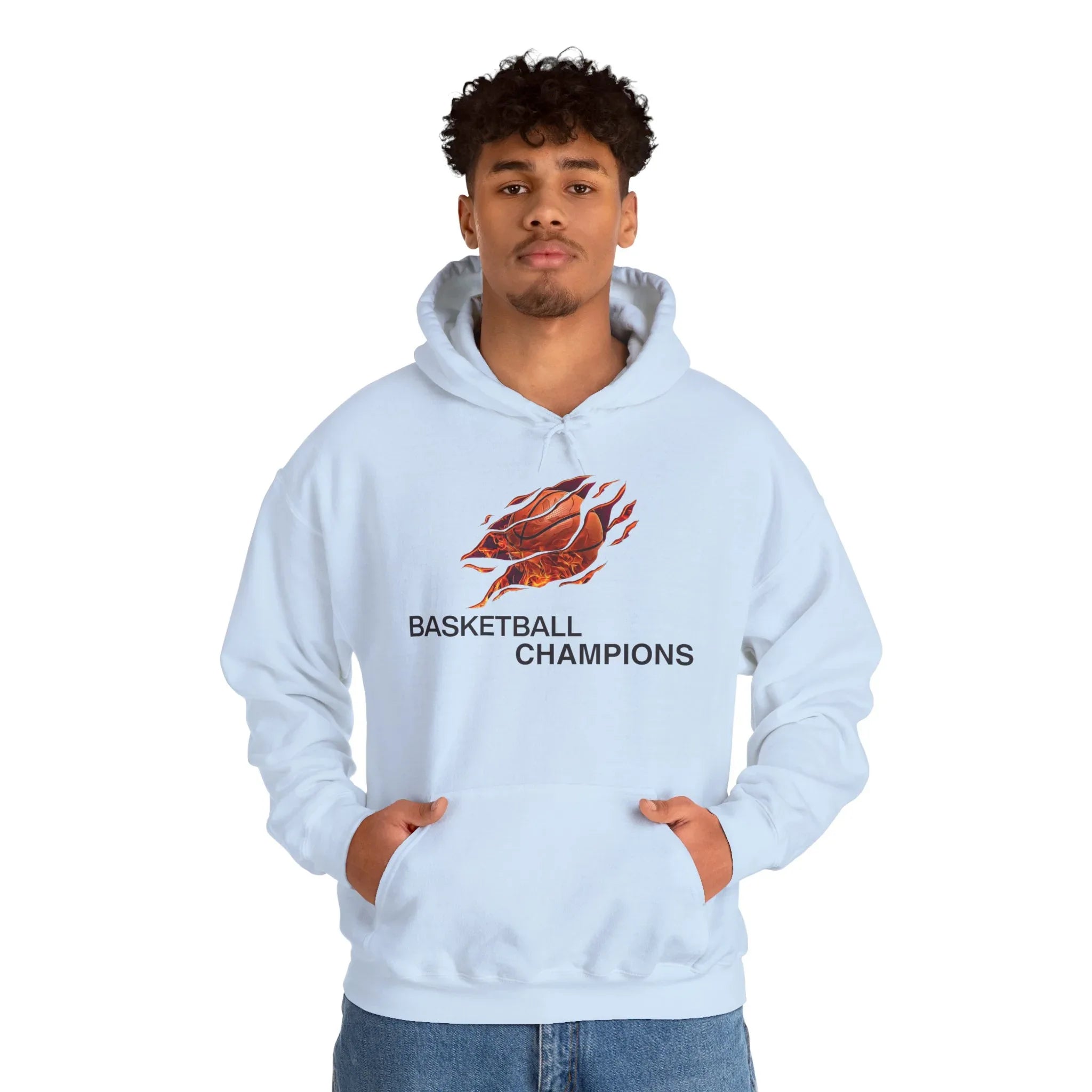 Basketball Champions Hoodie - Men's Heavy Blend Sweatshirt - RizQ Life 