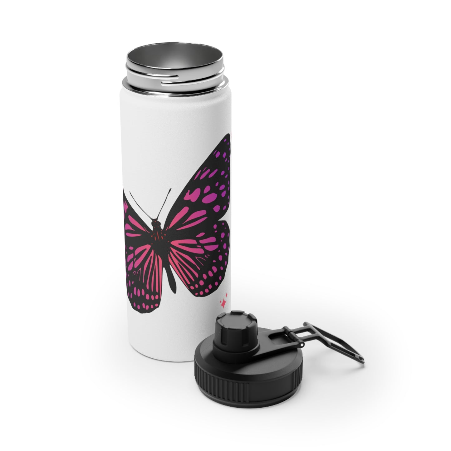 Butterfly Stainless Steel Water Bottle