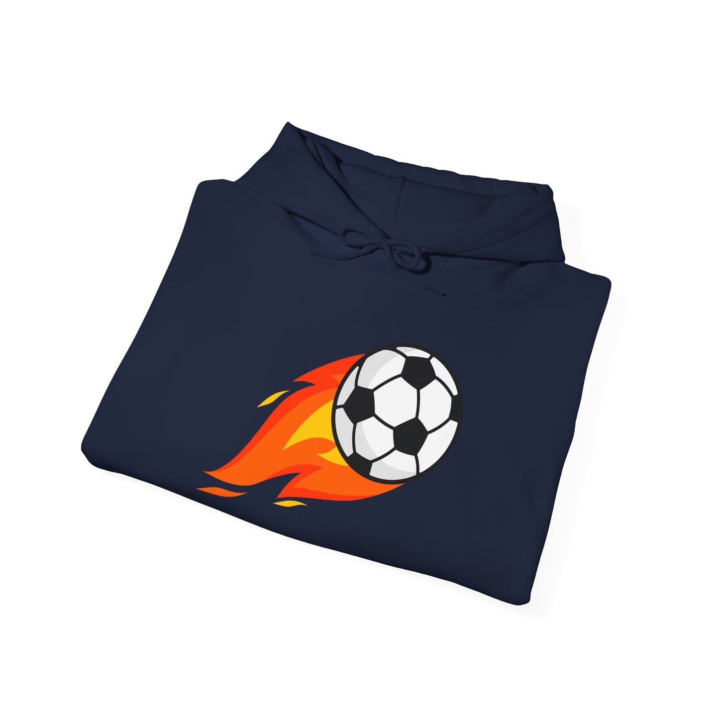 Soccer Fire Ball Hoodie - Men's Heavy Blend Hooded Sweatshirt