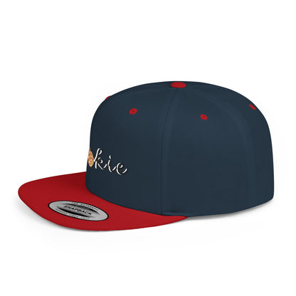 Trendy Cookie Flat Bill Snapback Cap – Adjustable, stylish hat for cookie lovers. Perfect gift for adults, birthdays, holidays, and streetwear fashion.