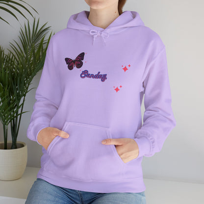 Butterfly Sunday Hoodie Sweatshirt For Women