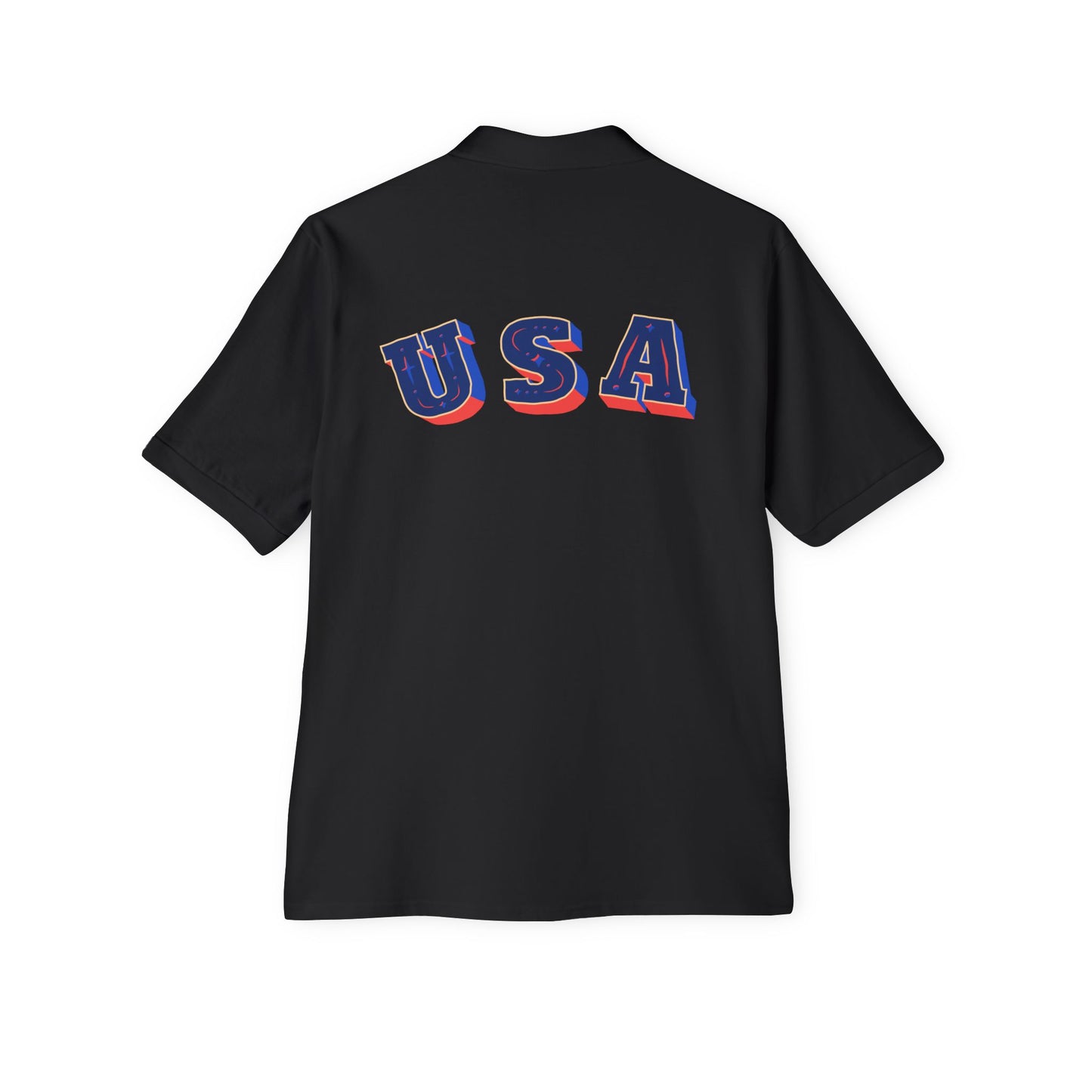 USA Flag Men's Polo