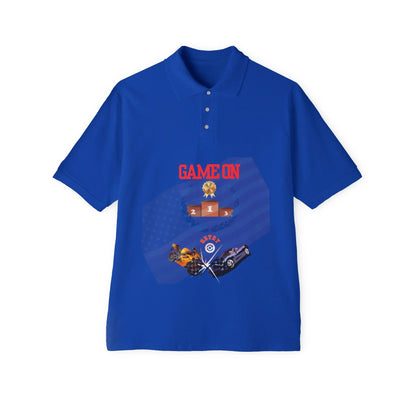 Men's Game Piqué Polo - Casual Sportswear Tee for Active Lifestyle - RizQ Life 