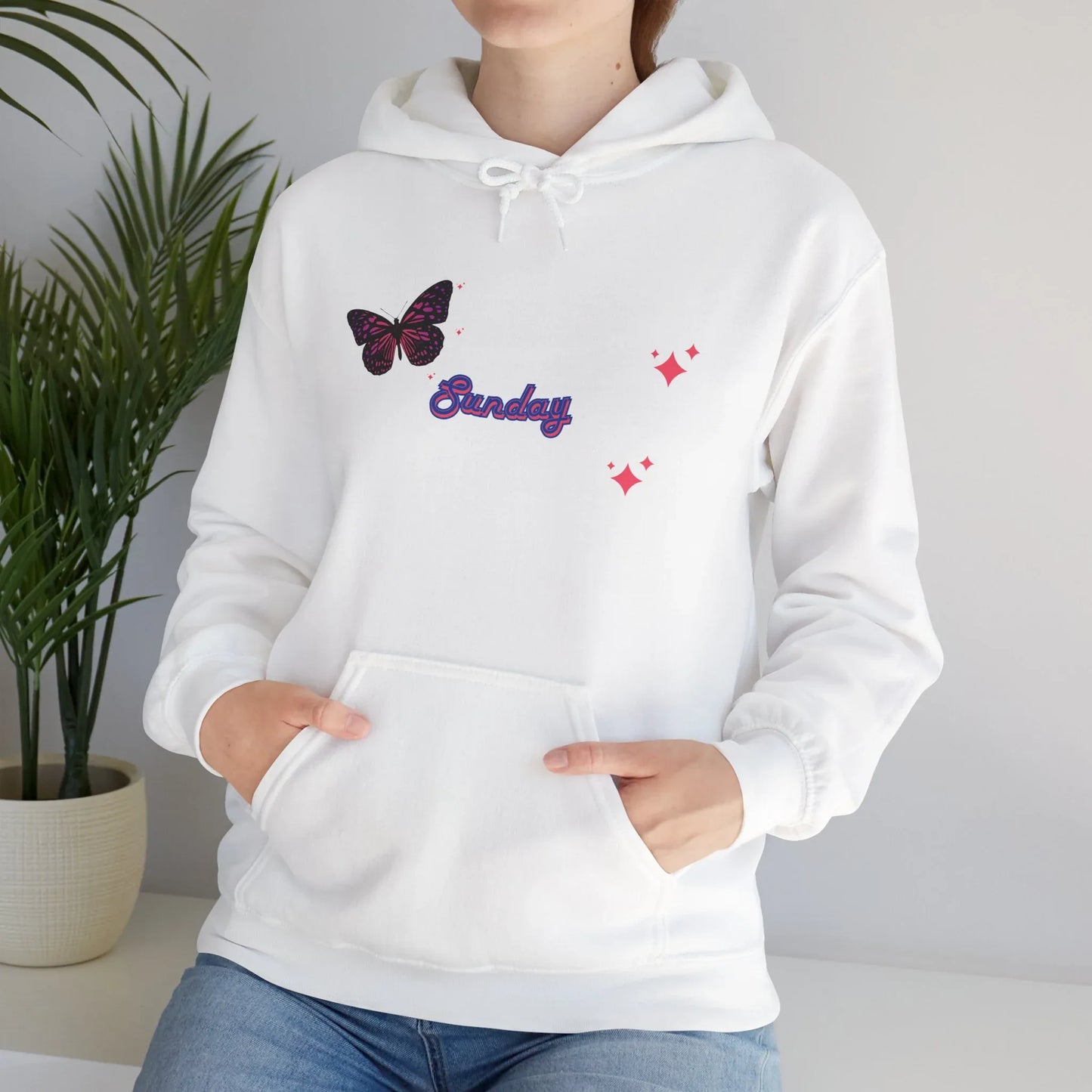 Butterfly Sunday Hoodie Sweatshirt For Women's - RizQ Life 