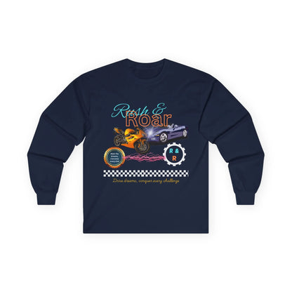 Drive & Roar Long Sleeve Tee - Car Enthusiast Gift - RizQ Life 