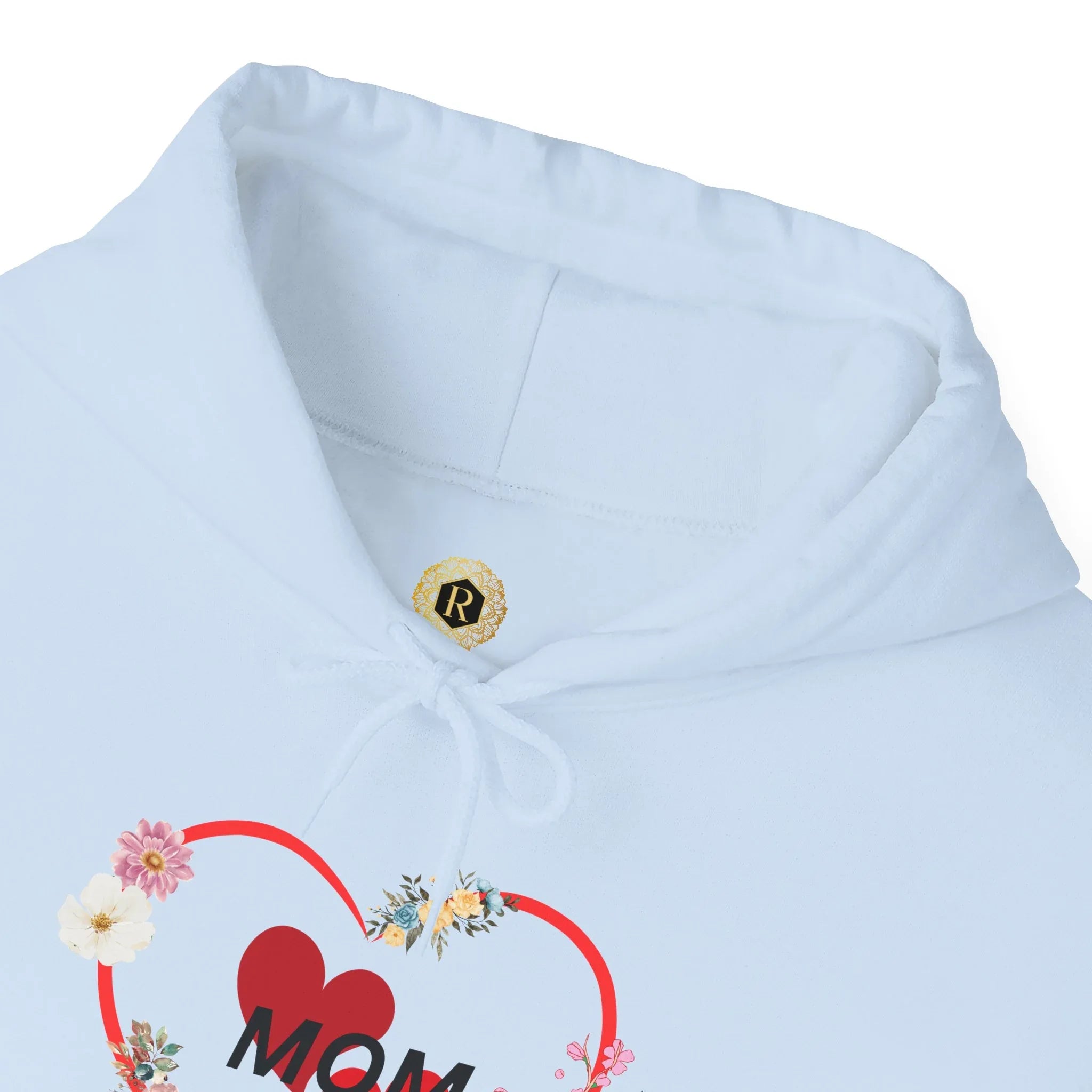Mom Love Hoodie - Floral Heart Design - Perfect Gift for Mother's Day - RizQ Life 