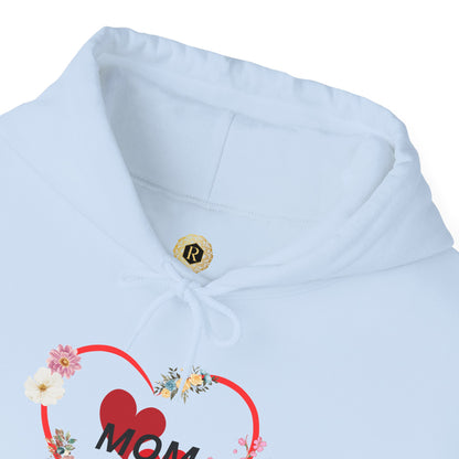 Mom Love Hoodie - Floral Heart Design - Perfect Gift for Mother's Day