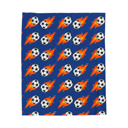 Soccer-Themed Velveteen Plush Blanket, Cozy Blanket for Soccer Fans, Sports Blanket, Gift for Kids, Soft Throw Blanket for Home and [...]