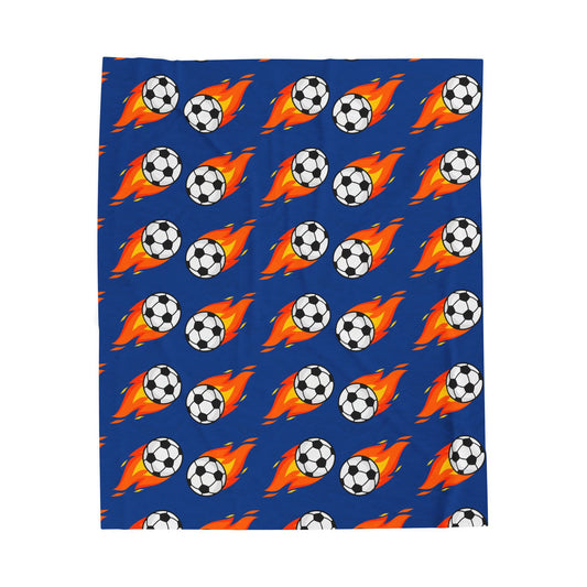 Soccer-Themed Velveteen Plush Blanket, Cozy Blanket for Soccer Fans, Sports Blanket, Gift for Kids, Soft Throw Blanket for Home and [...]