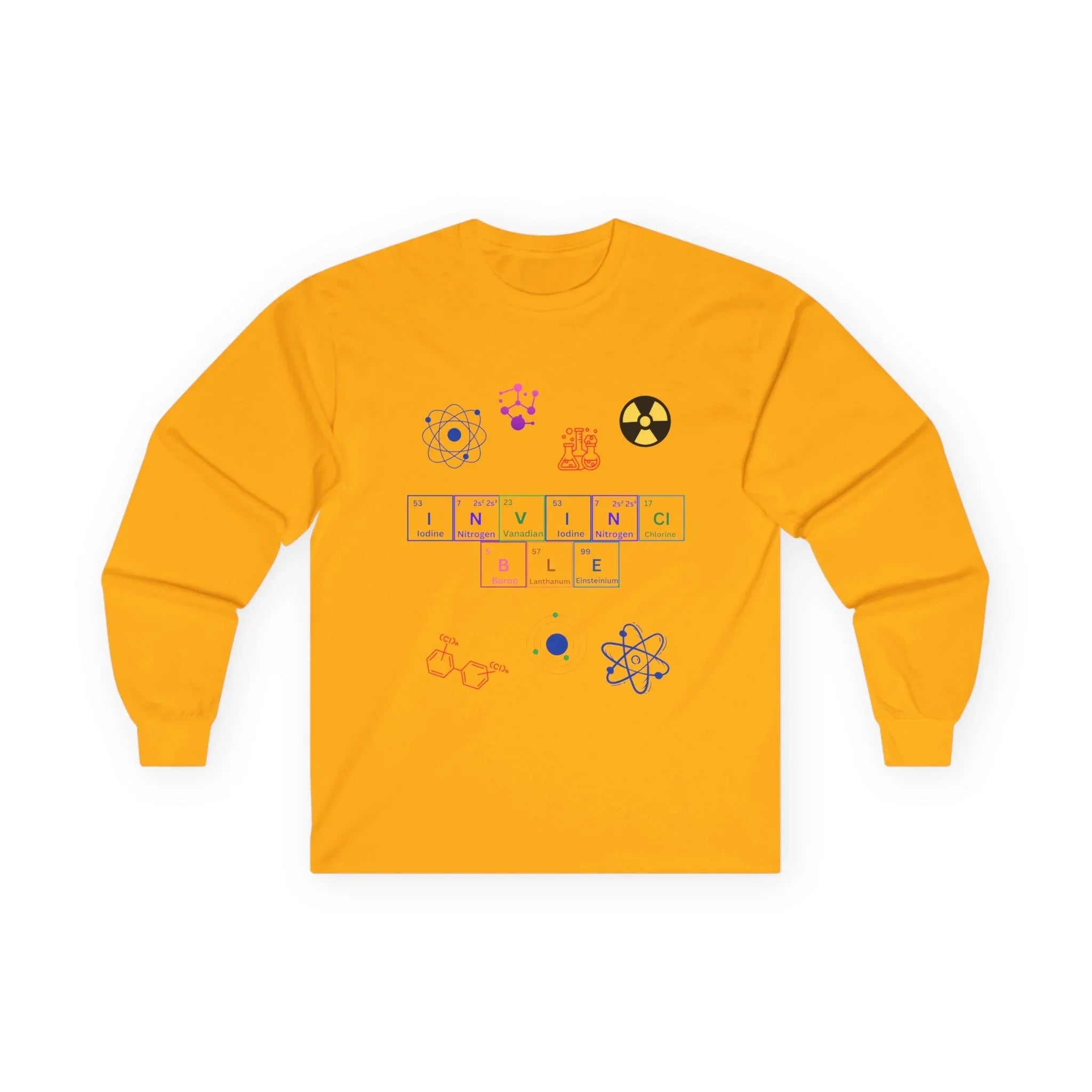 Invincible Long Sleeve Tee - Unisex Funny Science Shirt - RizQ Life 
