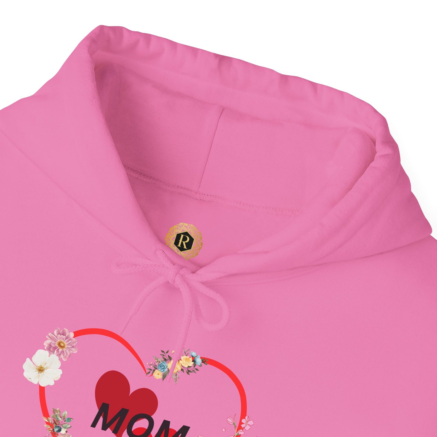 Mom Love Hoodie - Floral Heart Design - Perfect Gift for Mother's Day