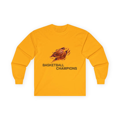 Basketball Champions Long Sleeve Tee - Unisex Cotton Shirt