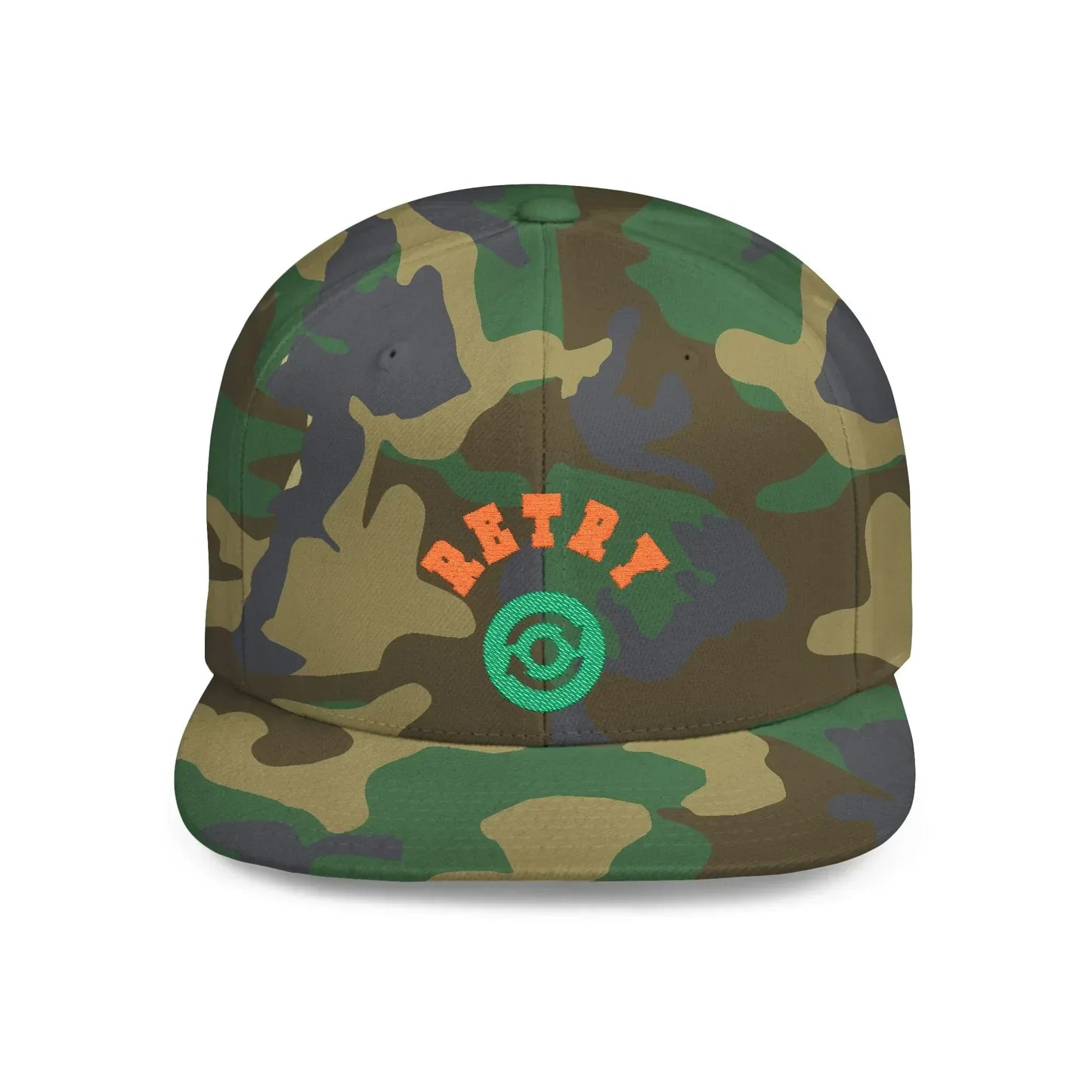Retry Vintage Flat Bill Snapback Cap – Adjustable streetwear hat for men & women. Ideal gift for casual fashion, festivals, and urban style. - RizQ Life 