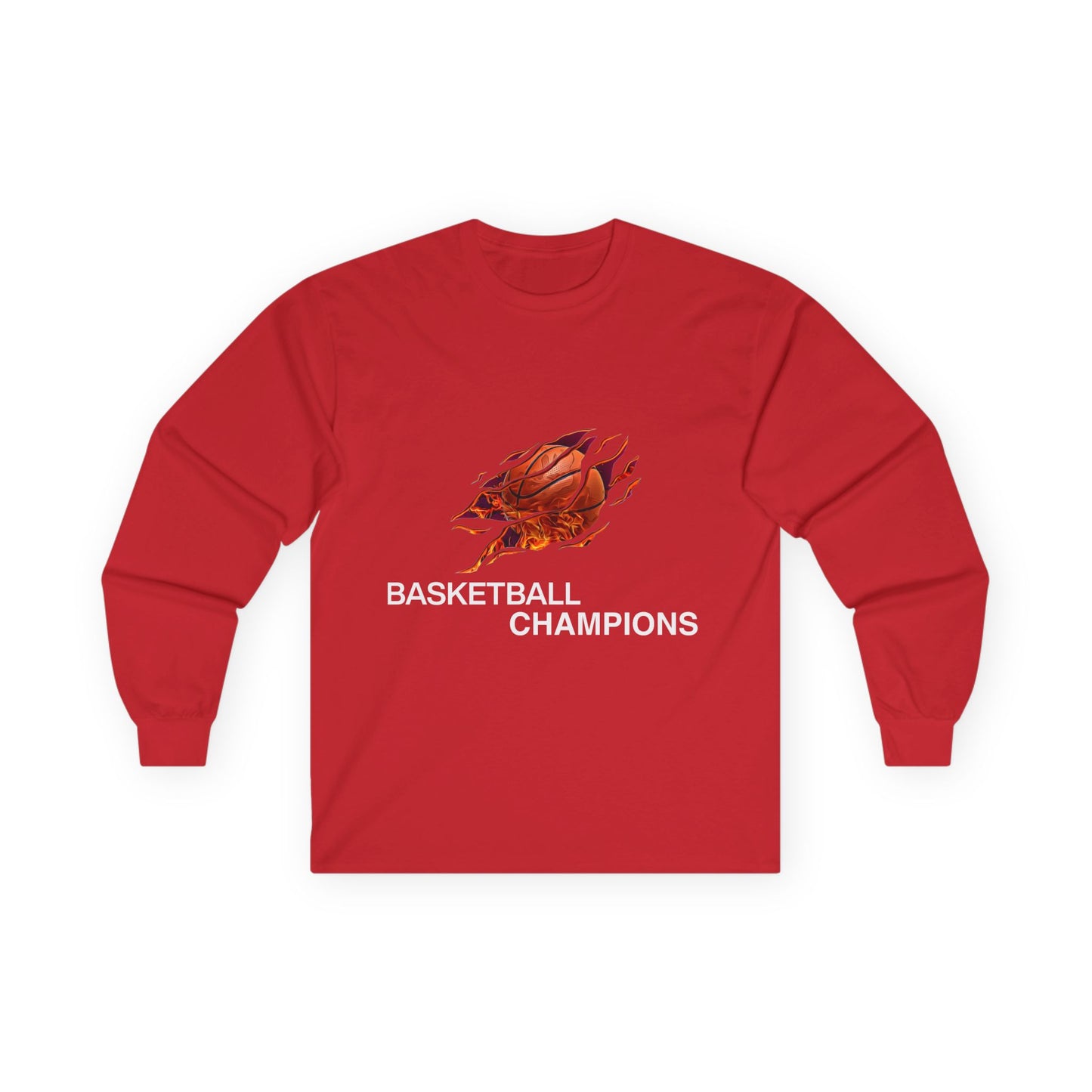 Basketball Champions Long Sleeve Tee - Unisex Cotton Shirt