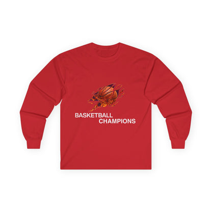Basketball Champions Long Sleeve Tee - Unisex Cotton Shirt