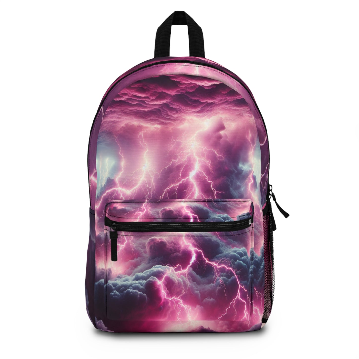 Vibrant Lightning Backpack, Storm Design Bag, School Backpack, Travel Gear, Unique Gifts for Teens, Adventure Ready, Lightweight Backpack