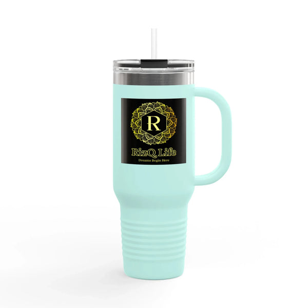 RizQ Life 40oz Insulated Travel Tumbler with Handle