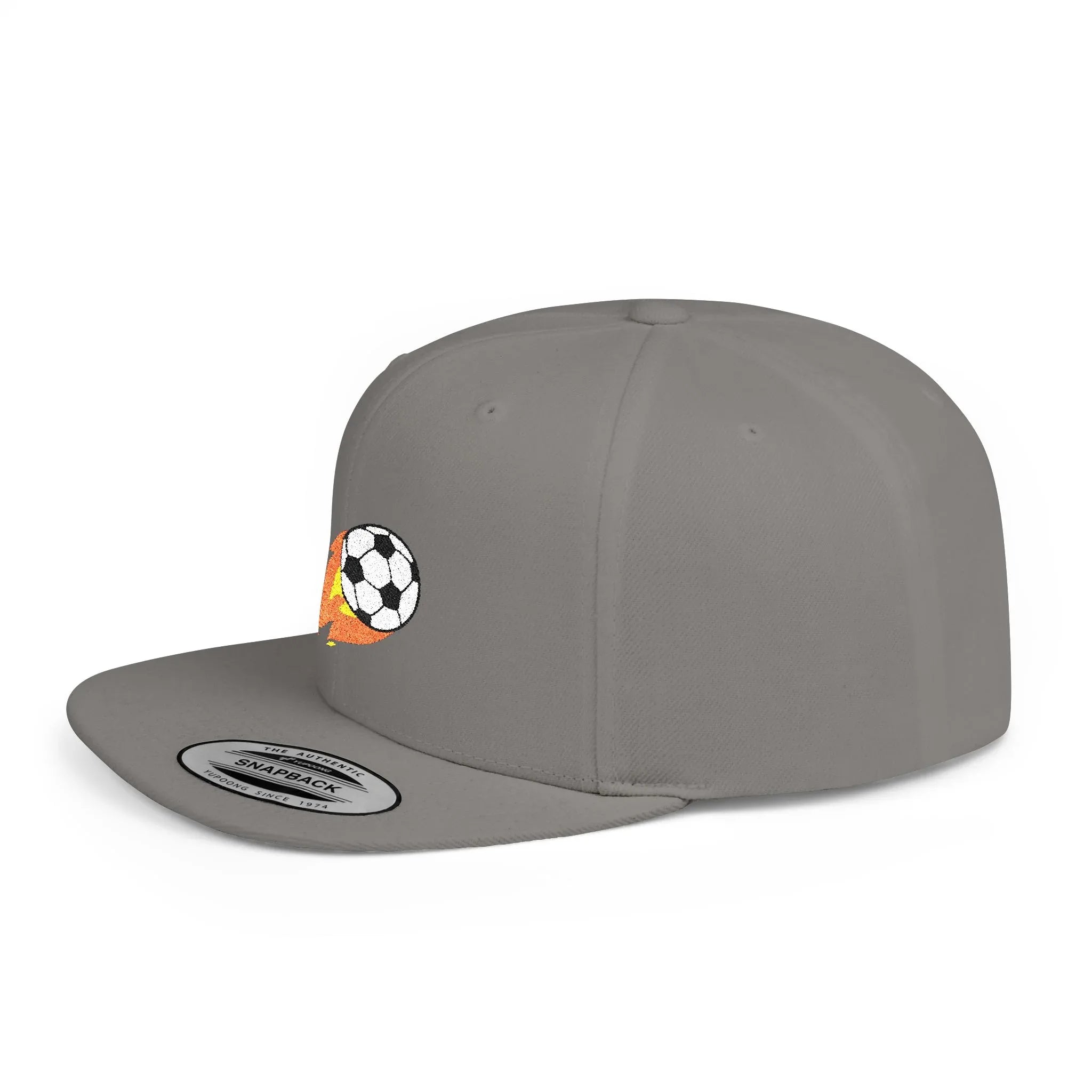 Soccer Ball Flat Bill Snapback Hat - Stylish Snapback Cap for Casual Outfits and Streetwear - RizQ Life 