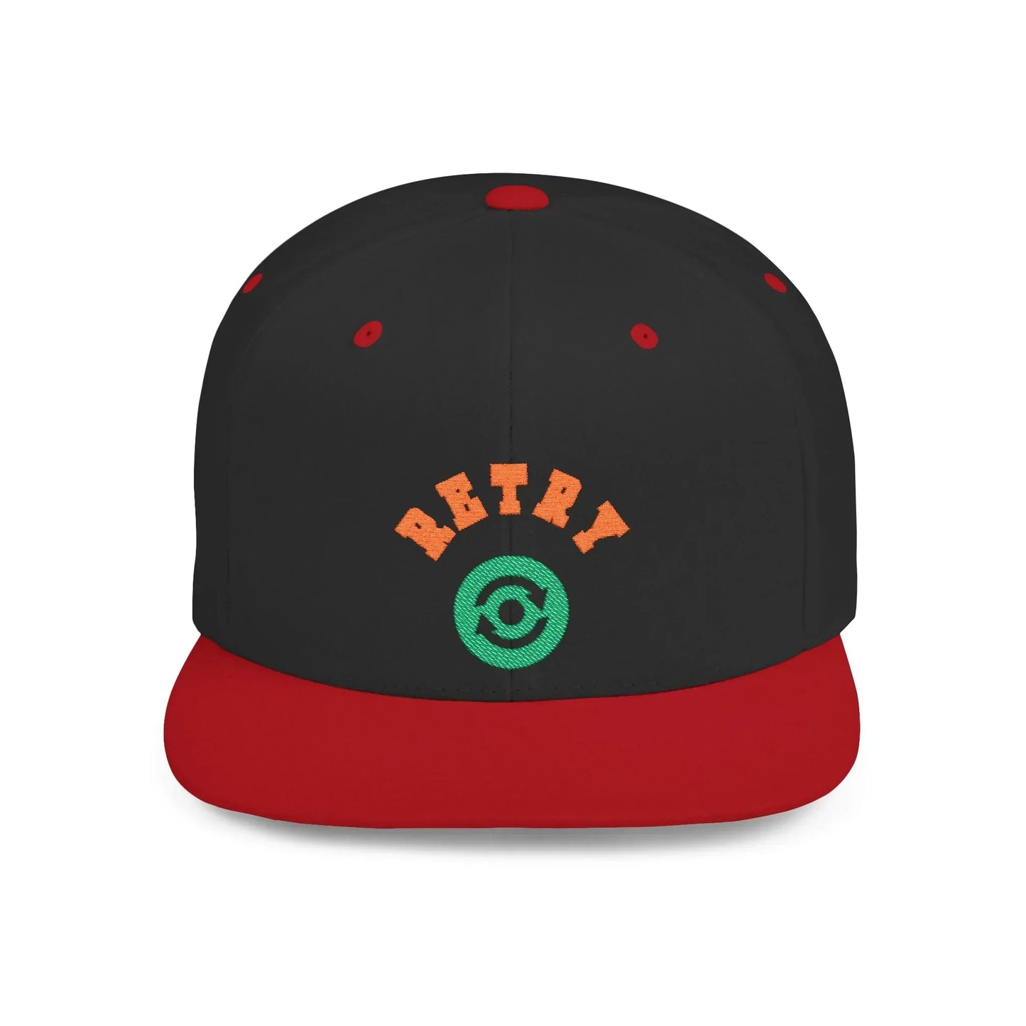 Retry Vintage Flat Bill Snapback Cap – Adjustable streetwear hat for men & women. Ideal gift for casual fashion, festivals, and urban style. - RizQ Life 