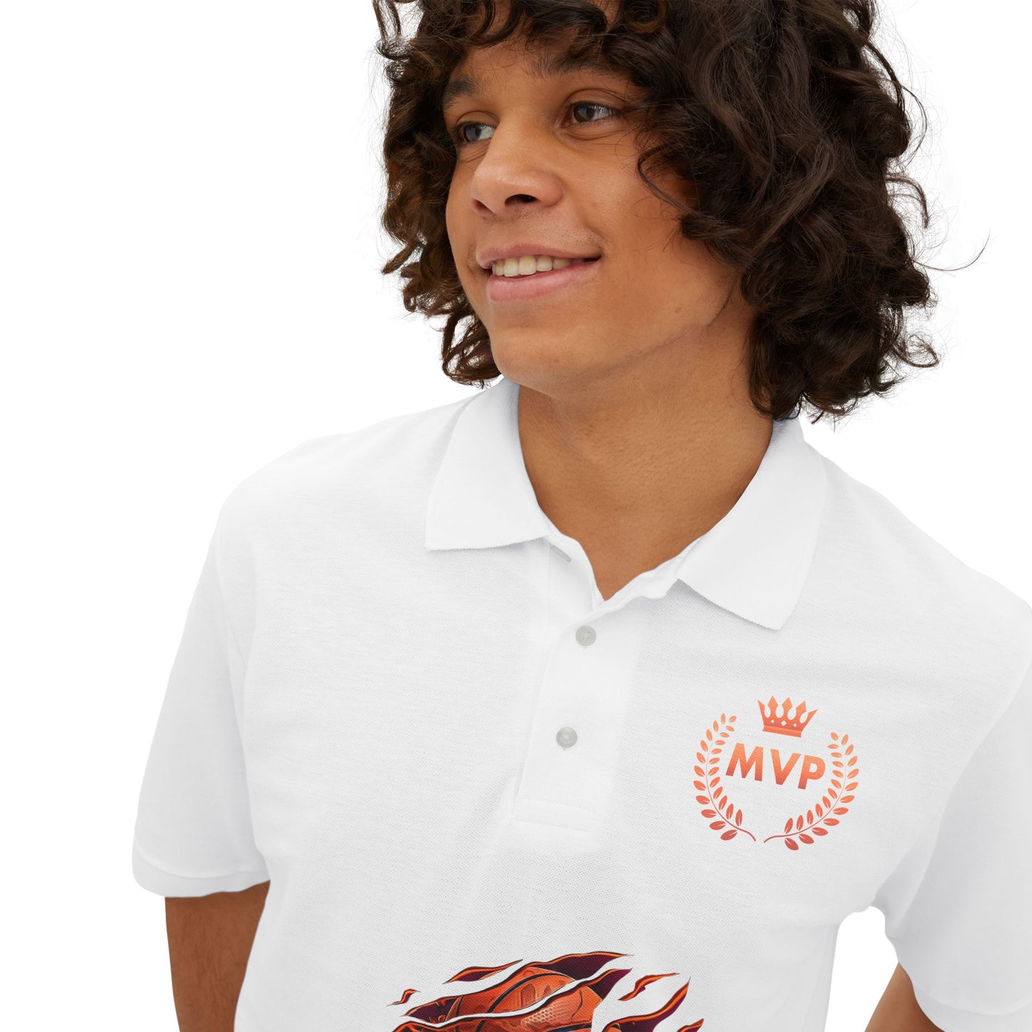 Basketball Pique Polo T- shirt