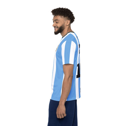 Custom Argentina World Champions Jersey 2024 – Personalized Name & Number – Limited Edition Sky Blue & White Football Kit