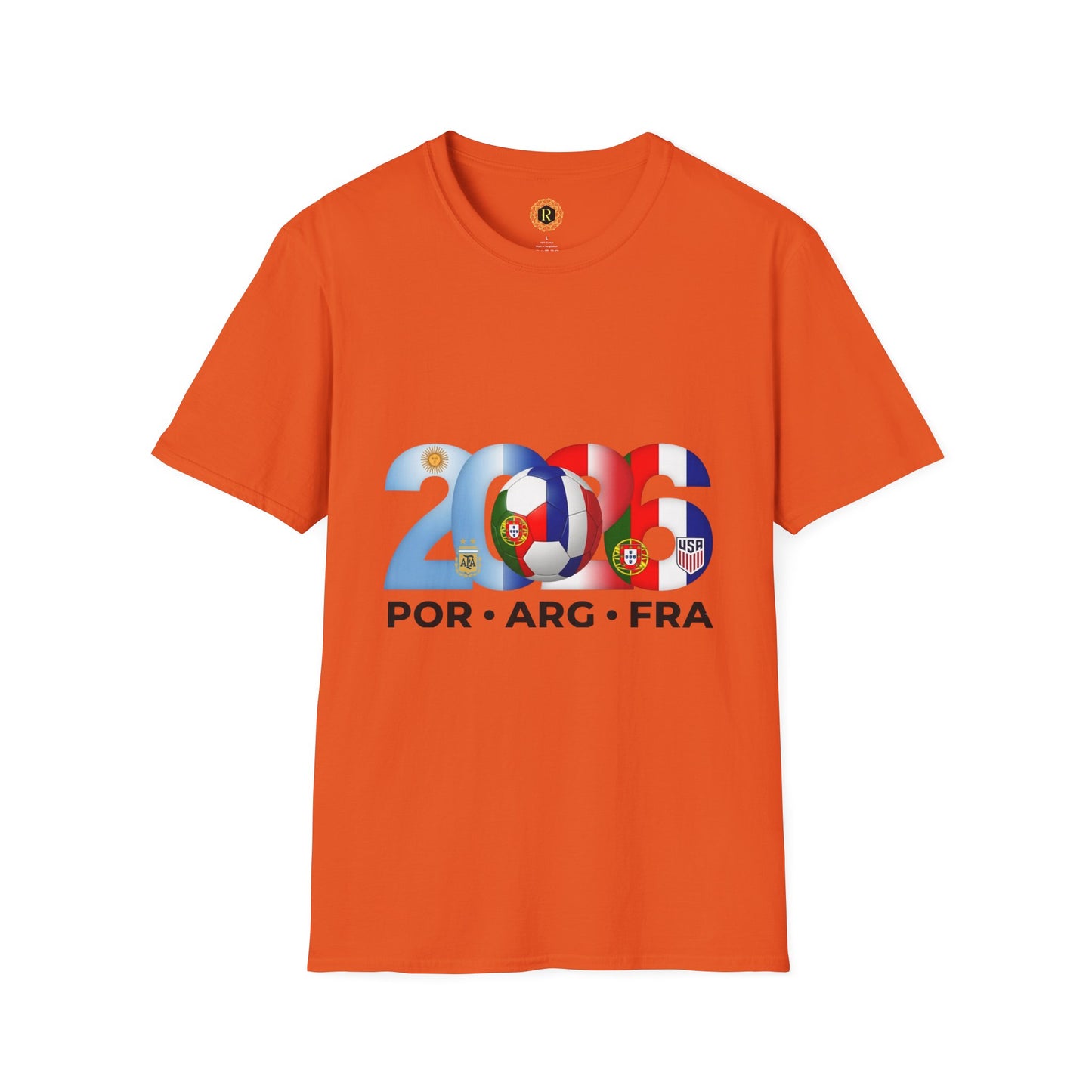 2026 Soccer Unisex Shirt | POR ARG FRA USA Football Tee