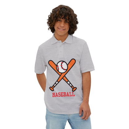 Men's Polo Tee - Baseball Piqué Polo for Casual Sports - RizQ Life 