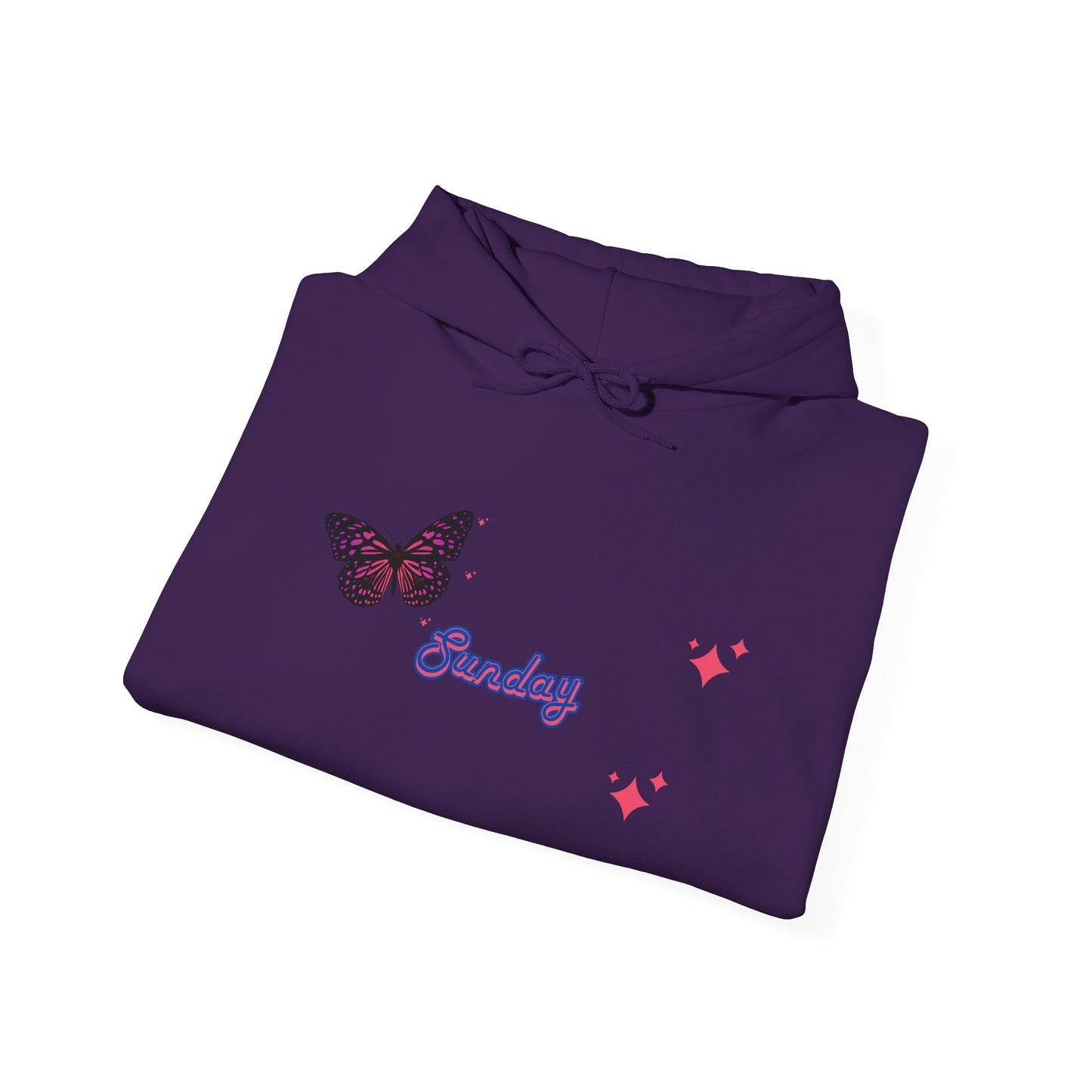 Butterfly Sunday Hoodie Sweatshirt For Women
