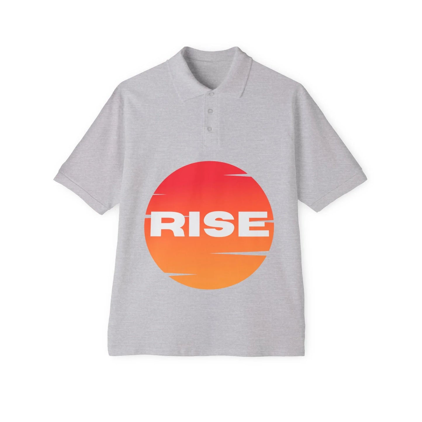 Men's Polo - RISE Graphic Tee for Motivation and Everyday Style - RizQ Life 