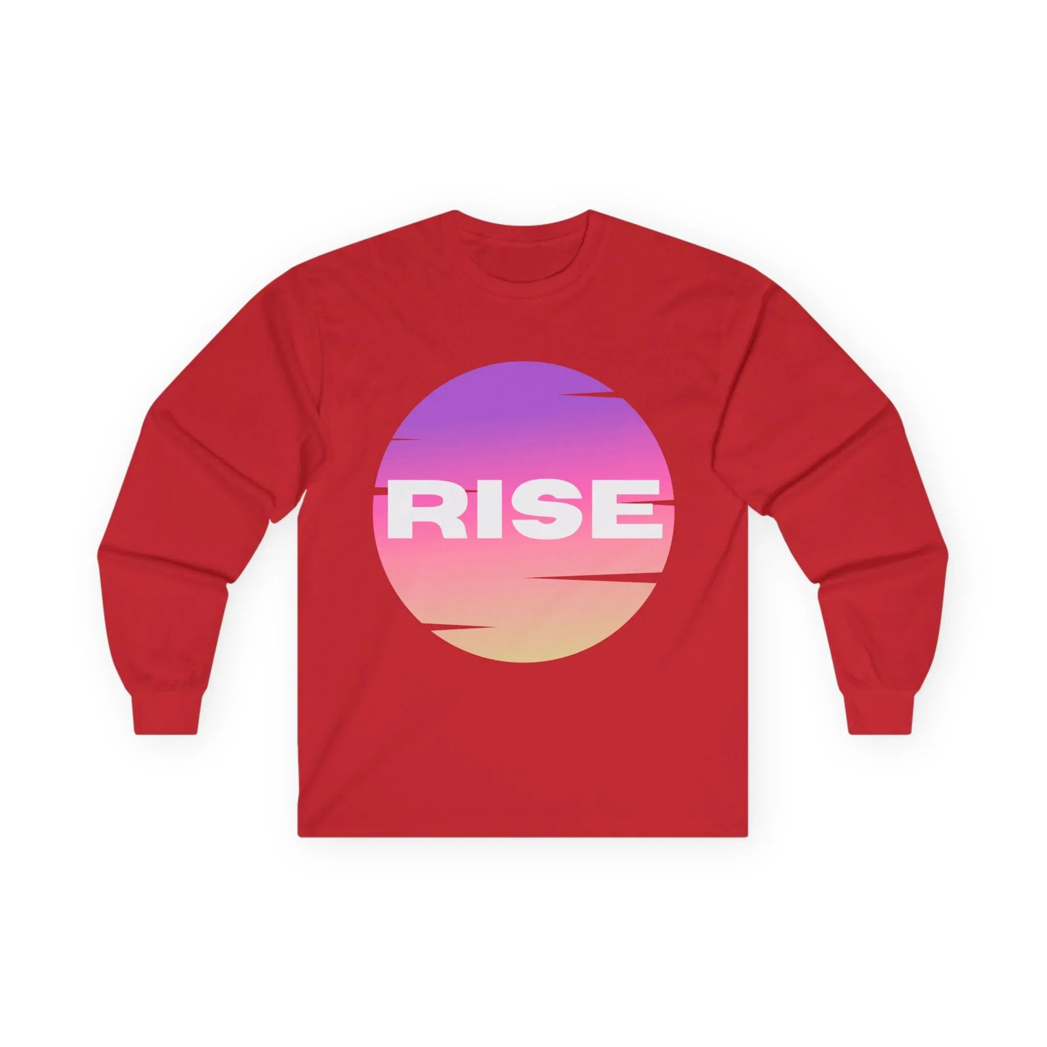 Motivational Long Sleeve Tee - 'RISE' Graphic - RizQ Life 