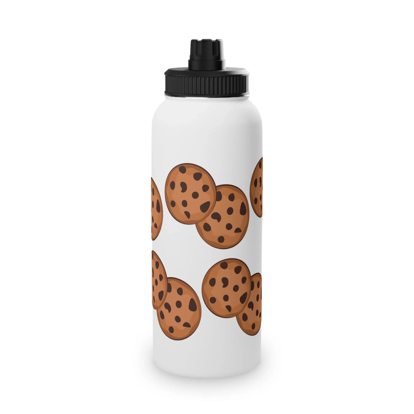 Cookie Pattern Stainless Steel Water Bottle - Perfect for Sports & Everyday Use - RizQ Life 
