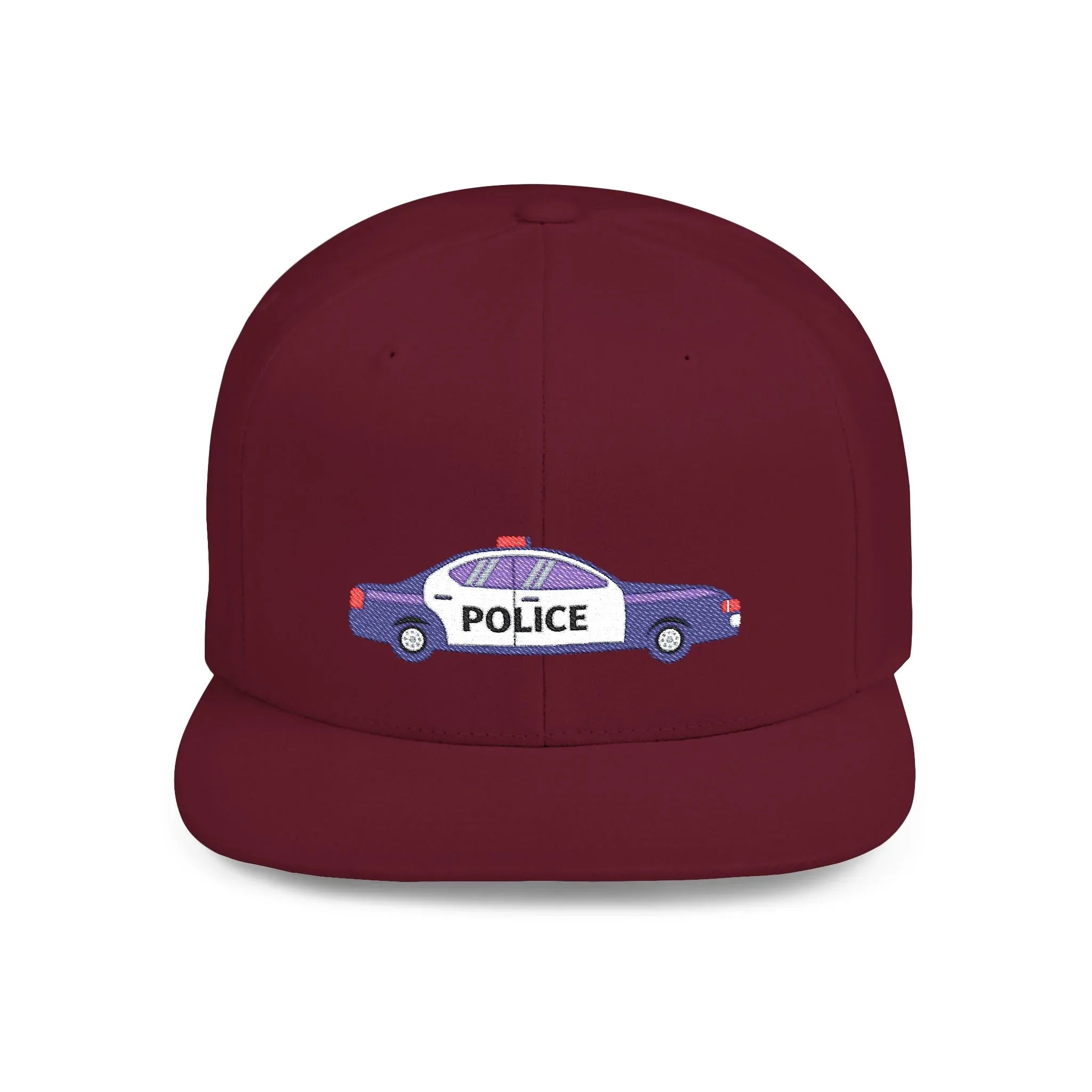 Shop the Police Car Snapback Cap – adjustable streetwear hat for adults, perfect car enthusiast gift and urban fashion accessory. - RizQ Life 