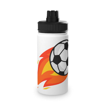 Soccer Fire Ball Stainless Steel Water Bottle – Insulated Sports Bottle - RizQ Life 