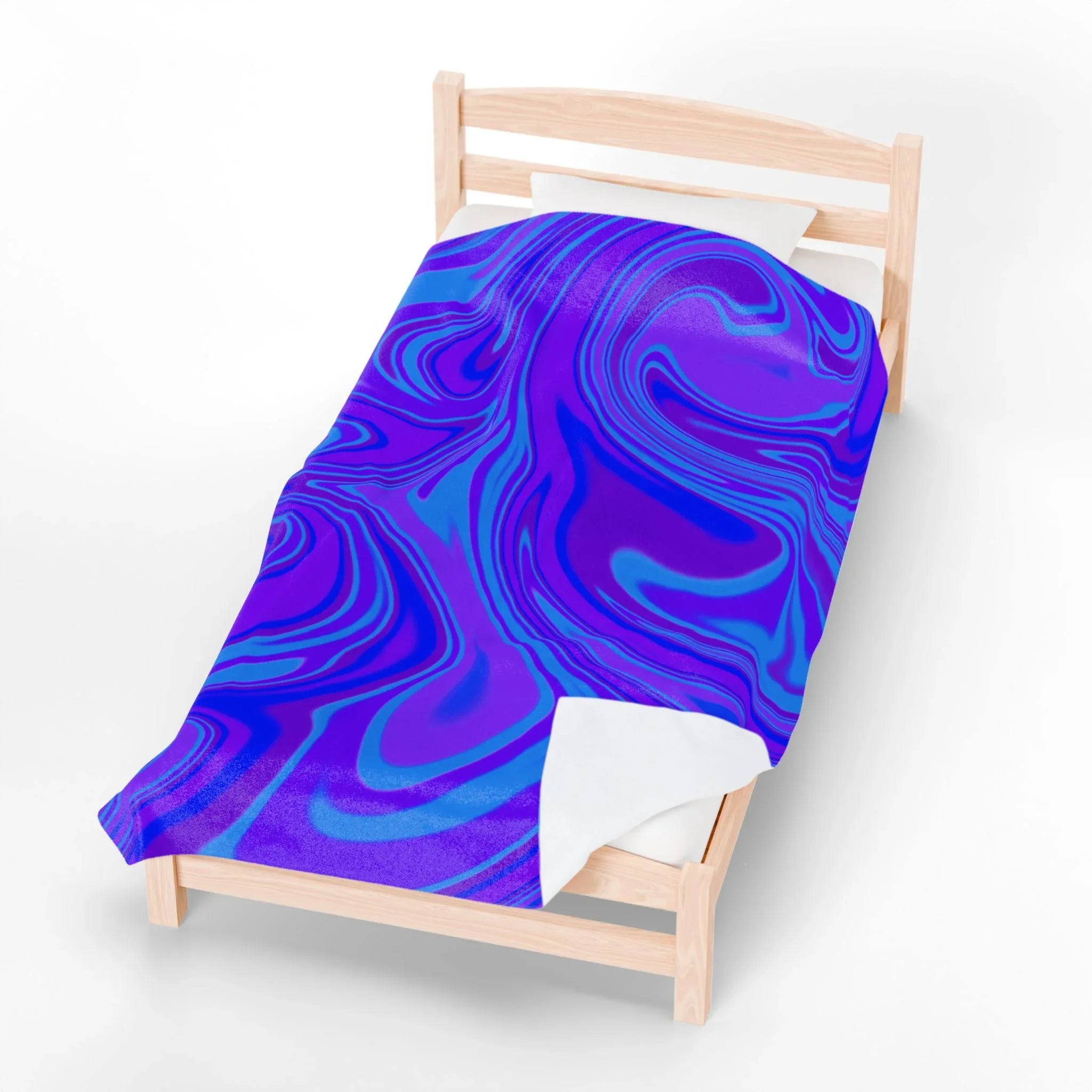 Velveteen Plush Blanket - Vibrant Abstract Cozy Throw for Home Decor - RizQ Life 